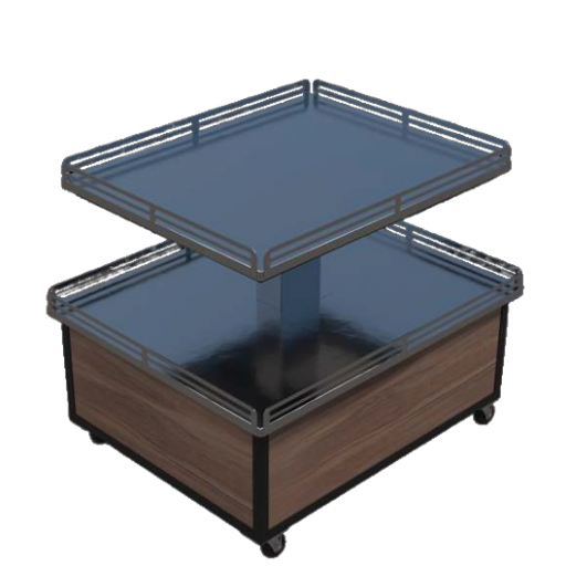 Expositor de salgados acabamento inox