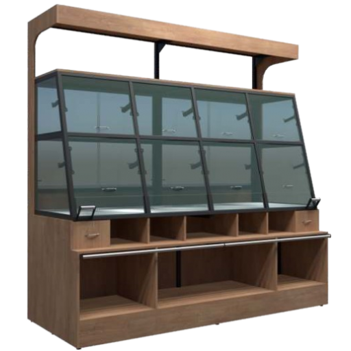 Expositor vitrine de pães